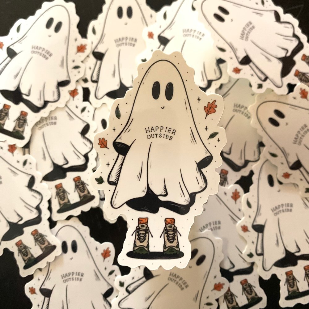 Haunted Hiker Sticker