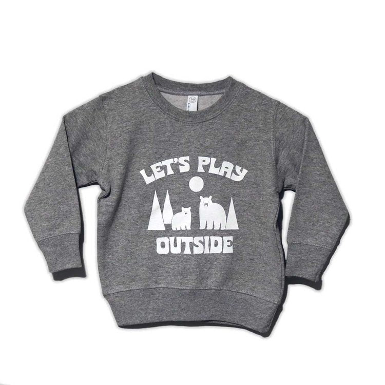 Let's play outside kids crewneck
