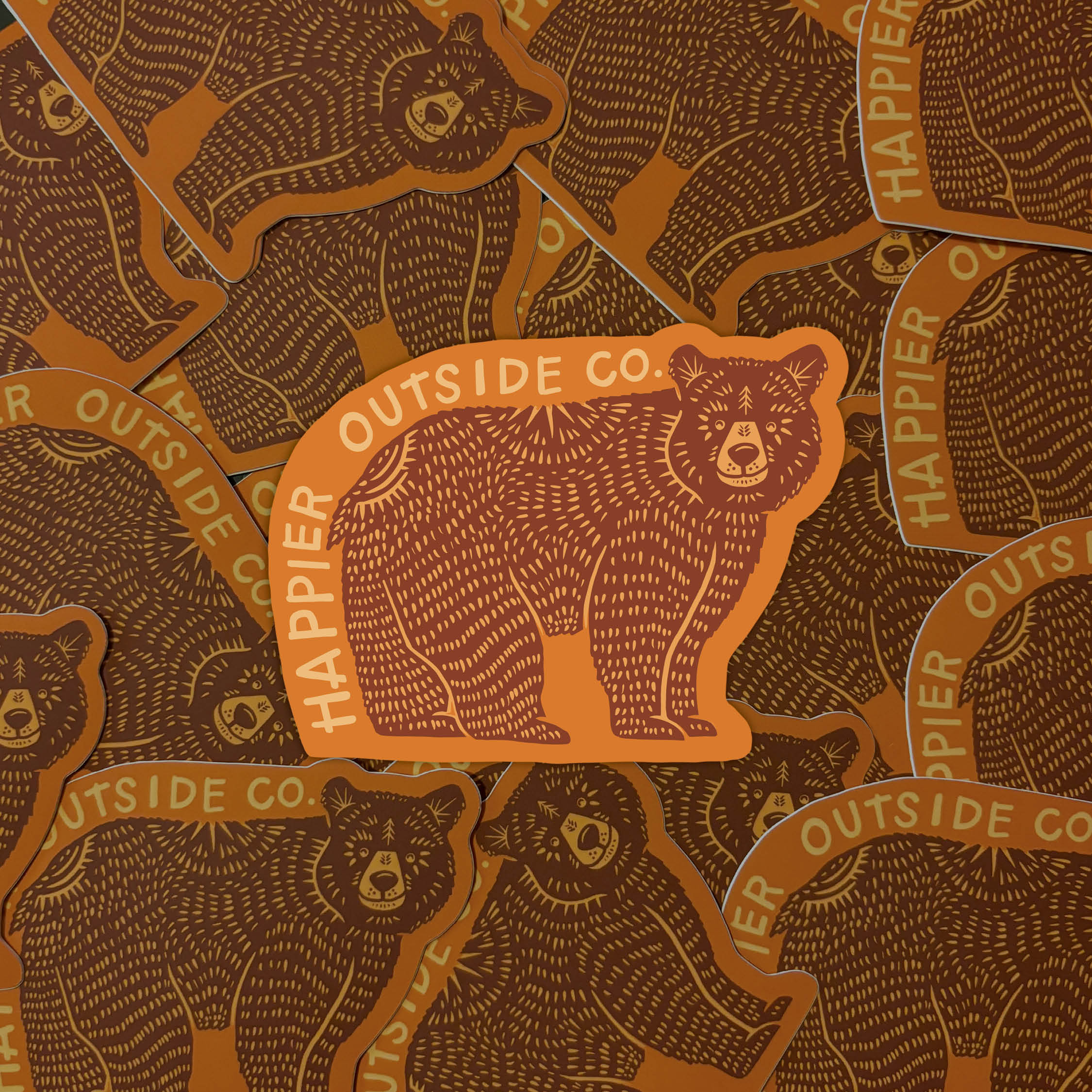 Happier Bear Sticker