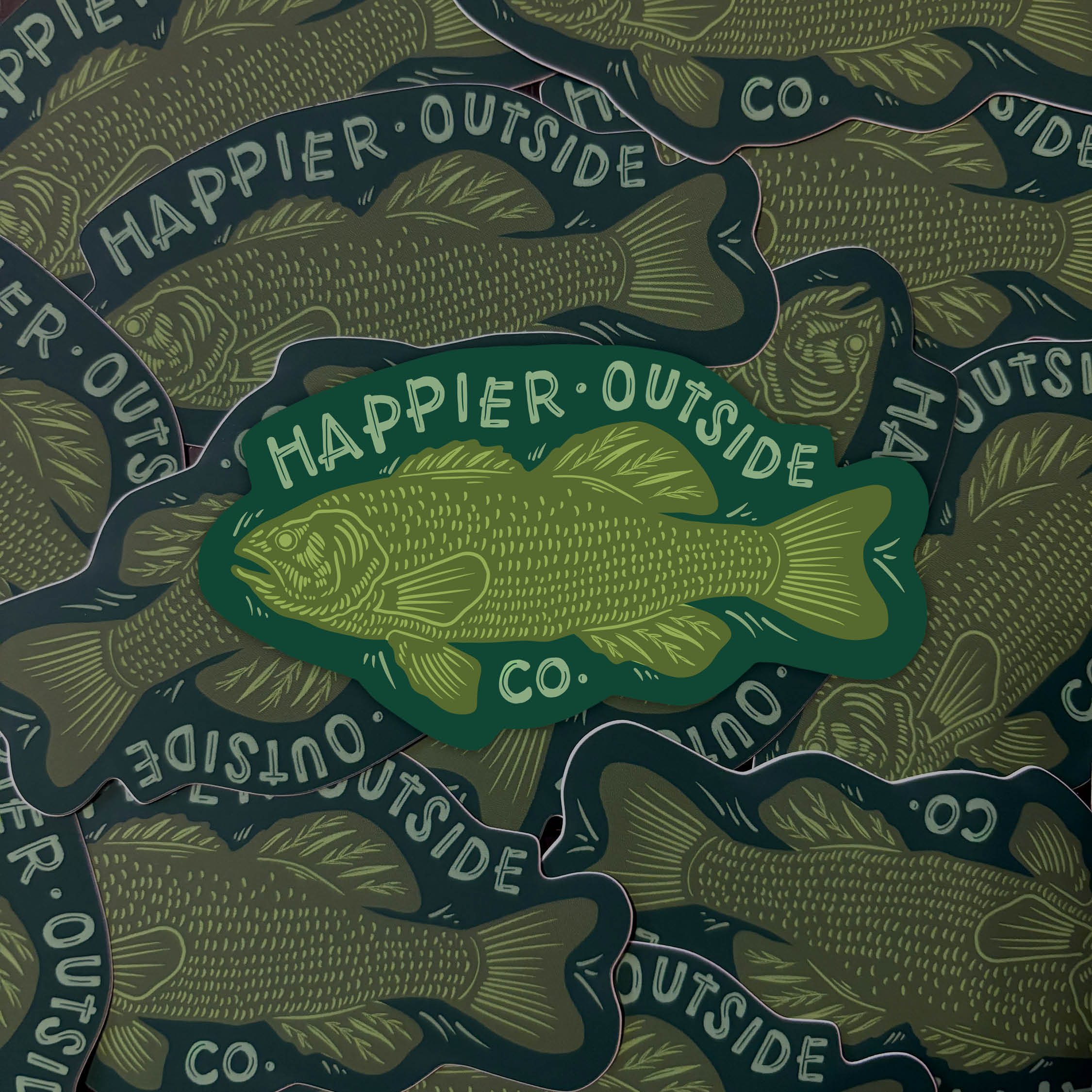 Happier Bass Sticker