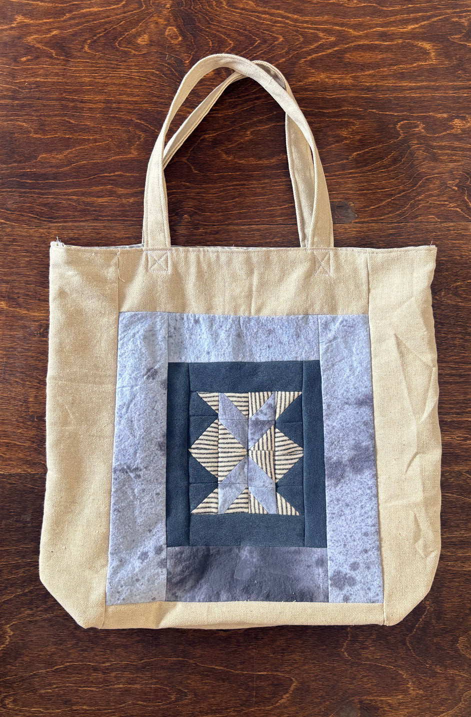Handmade Camper Tote - Blue 2