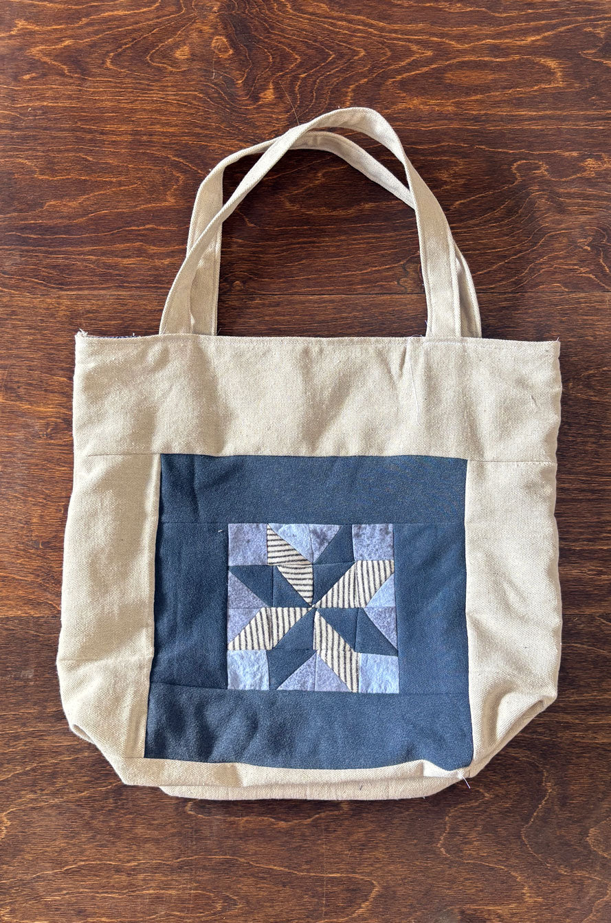 Handmade Camper Tote - Blue 3